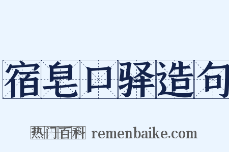 宿皂口驿造句是什么意思的图片